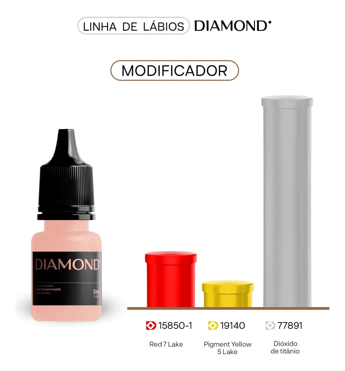 Kit 4 Pigmentos Línea Labial Diamond - 4
