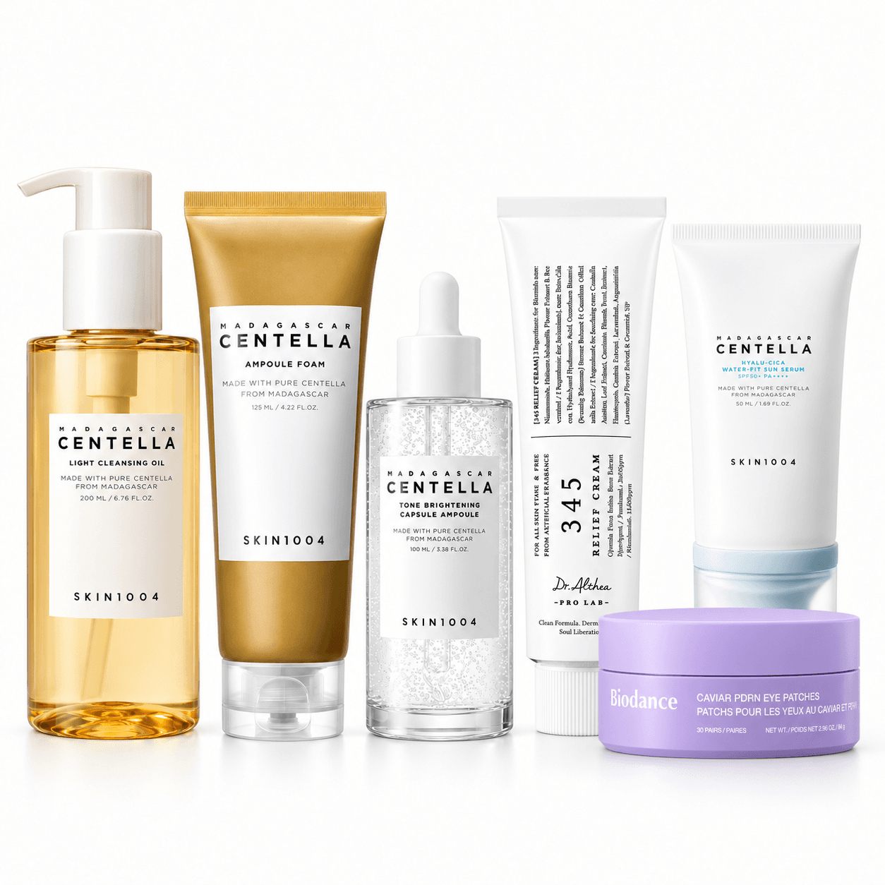Kit Profissional Glass Skin — Ritual de Luminosidade, 6 Produtos — composição ilustrativa com os seis produtos
