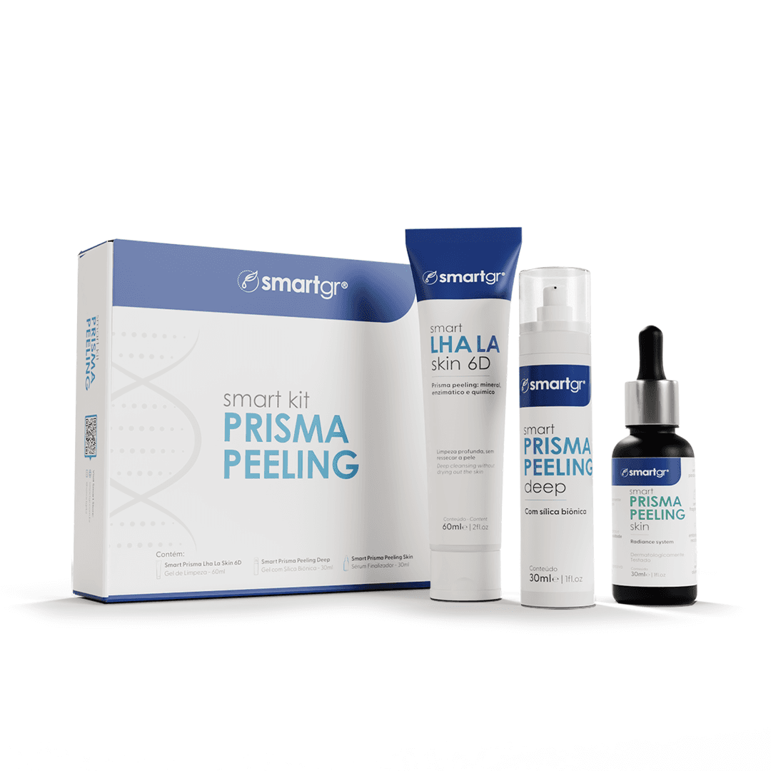 Kit Prisma Peeling Smart GR con caja, LHA LA Skin 6D 60 ml, Deep 30 ml y Skin Radiance System 30 ml