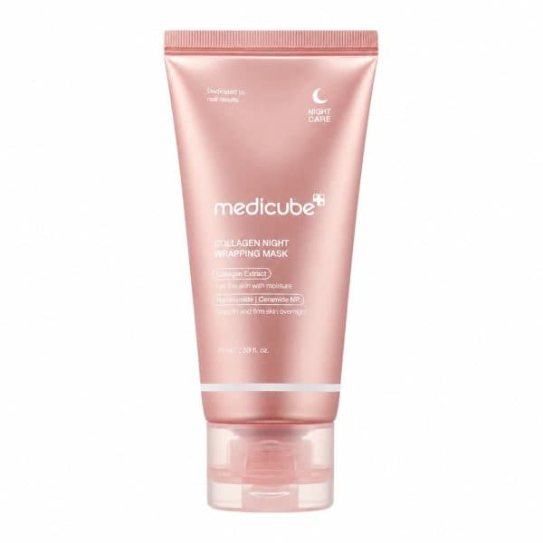 Medicube Collagen Night Wrapping Mask — Cuidado Noturno 75 ml — embalagem do produto