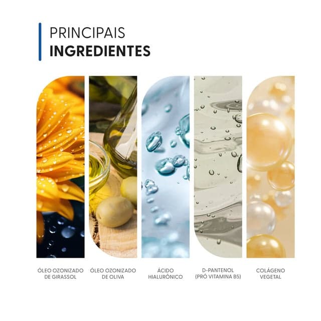 Ozonedeep – Máscara Facial Firmadora Smart GR 120 g, ingredientes em destaque
