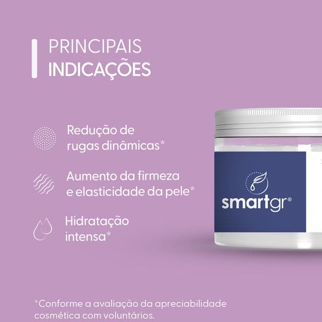 Peptide Skin – Máscara Facial Antirrugas Smart GR 120 g, indicações de utilização
