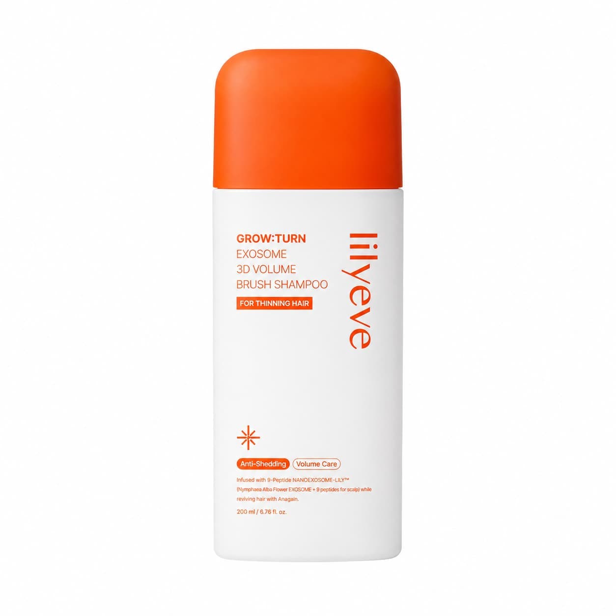 Lilyeve Grow:Turn Exosome — Champô de Volume com Escova 200 ml, apresentação do produto