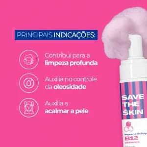 Espuma de Limpeza B12 Skincare Smart GR 120 ml, indicações de limpeza e hidratação