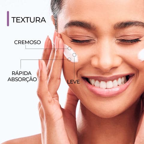 Creme Facial Peptide Skin Smart GR 30 ml, textura e aplicação na pele