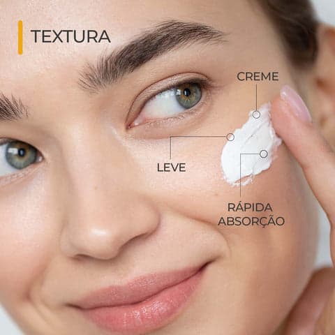 Creme Vitamina C Intensivo Smart GR 30 g, textura e aplicação na pele