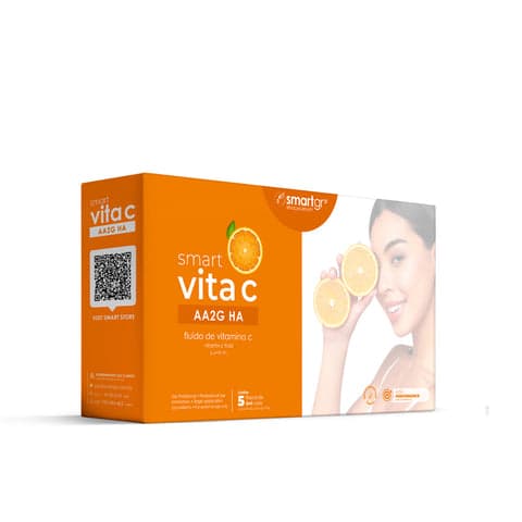 Caixa Vita C HA Derma Pro Smart GR com cinco frascos de 5 ml