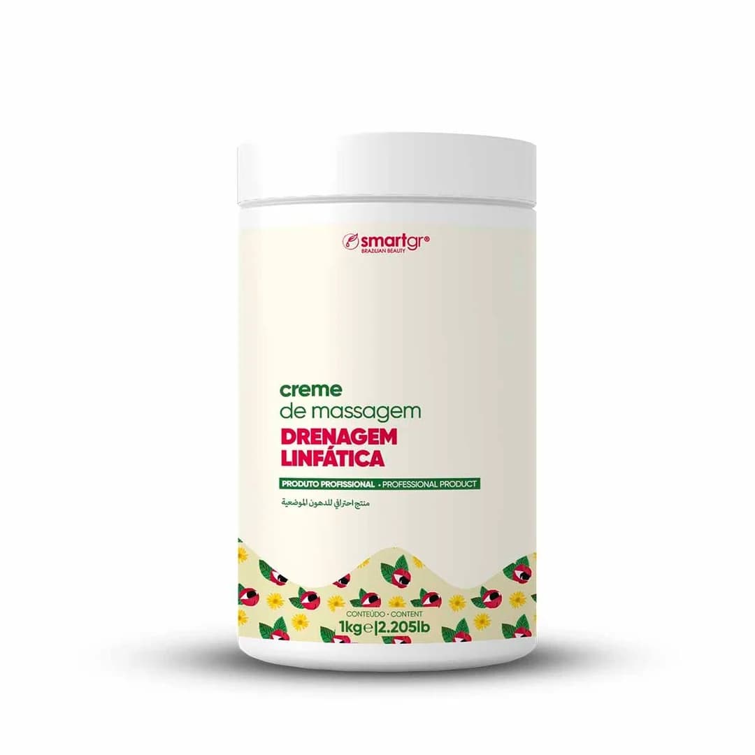 Creme de Massagem Drenagem Linfática Smart GR 1 kg, embalagem principal