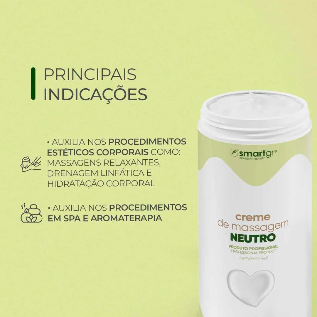 Creme de Massagem Neutro Smart GR 1 kg, imagem adicional 4