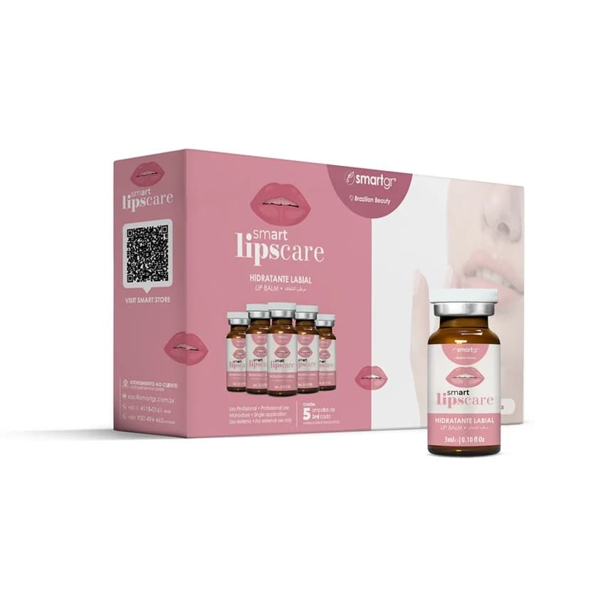 Caixa Lips Care Smart GR com cinco frascos de 3 ml