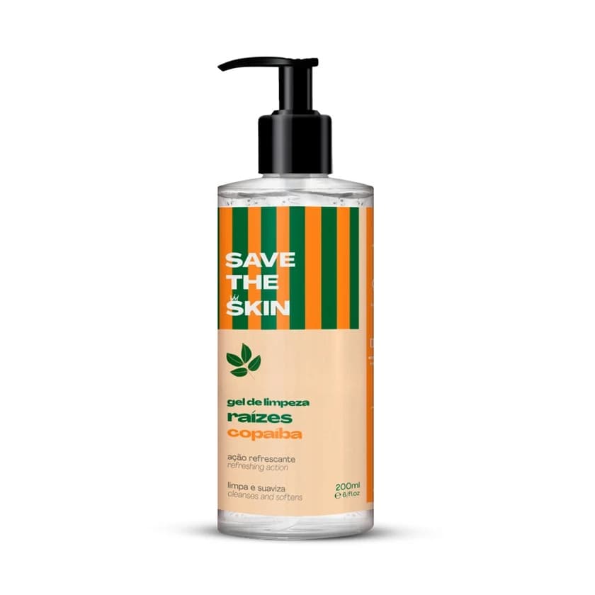 Gel de Limpeza Raízes Copaíba Smart GR 200 ml, embalagem com doseador de 200 ml