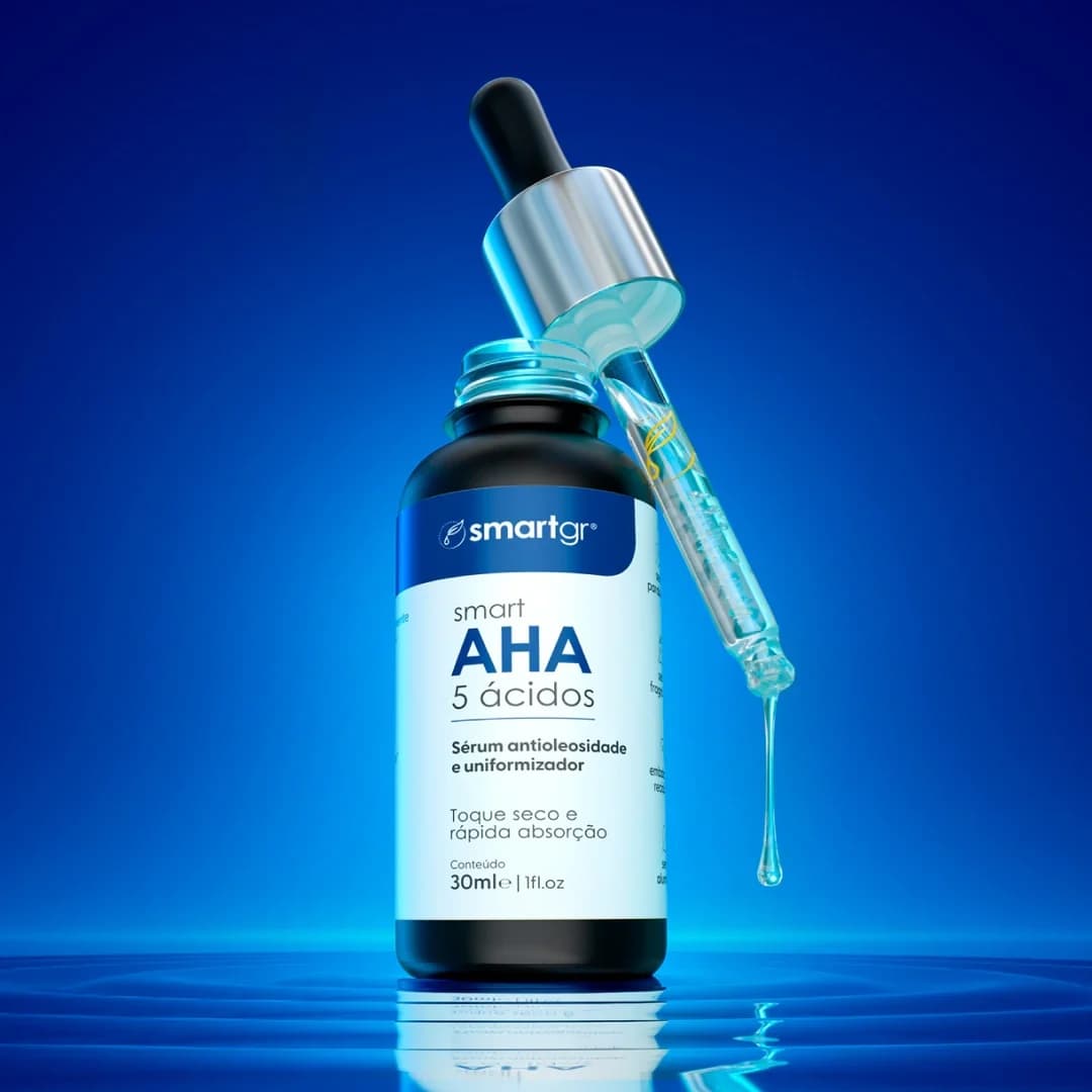Sérum AHA 5 Ácidos Smart GR 30 ml, embalagem principal