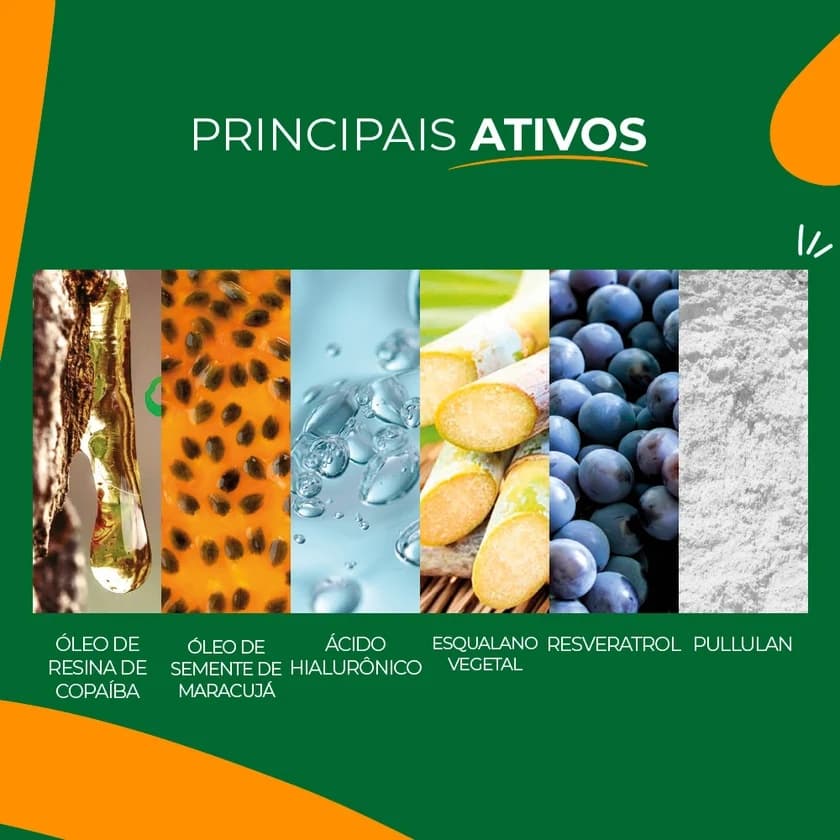 Sérum Facial Raízes Copaíba Smart GR 30 ml, principais ingredientes da fórmula