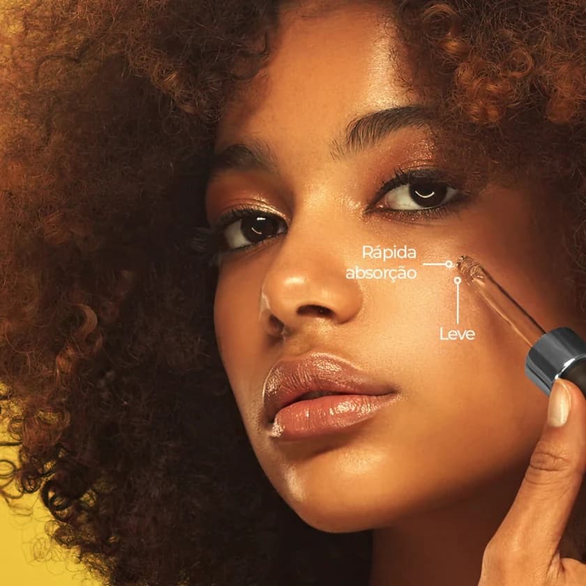 Sérum Facial Raízes Copaíba Smart GR 30 ml, textura e aplicação na pele