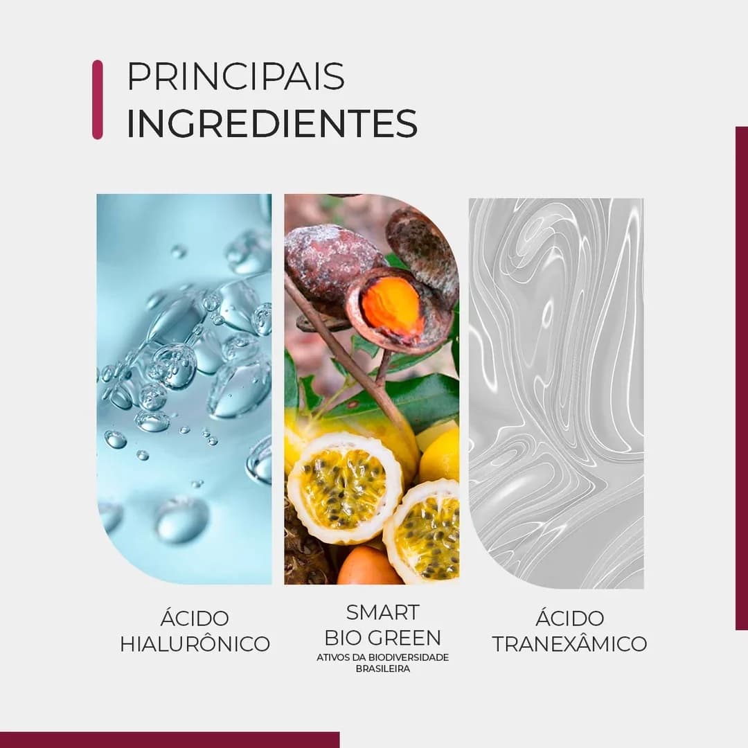 Sérum Hyaluclar Intense 2 Smart GR 30 ml, principais ingredientes da fórmula