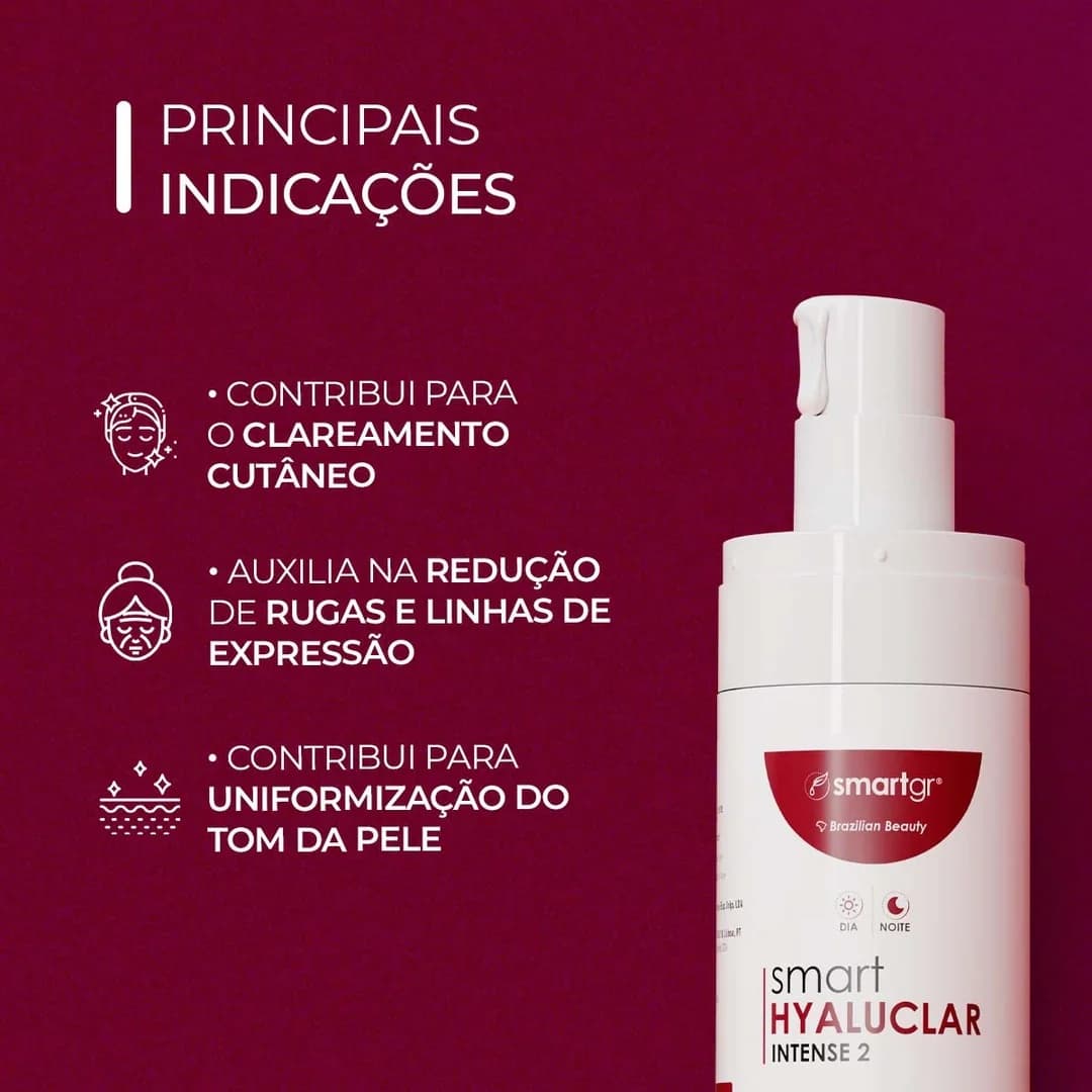 Sérum Hyaluclar Intense 2 Smart GR 30 ml, indicações de cuidado facial