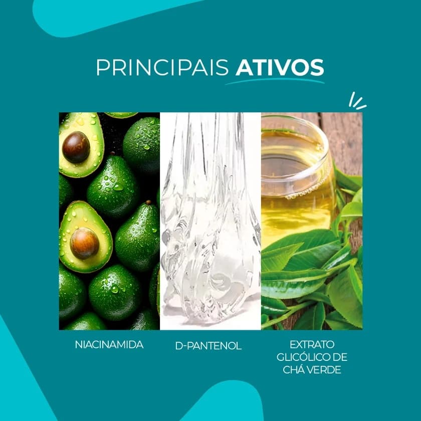 Espuma de Limpeza Booster Niacinamida Smart GR 120 ml, principais ingredientes da fórmula
