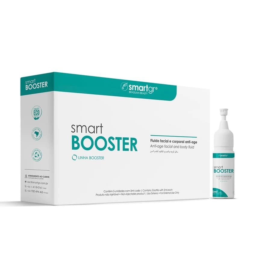 Caixa Booster Skin Pro Smart GR com cinco frascos de 5 ml